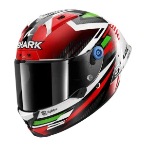 Shark Aeron GP FIM Firstlap Carbon Helmet White/Red/Green