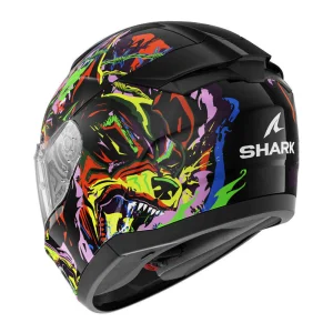 Shark Ridill 2 Racing Beast Helmet Black/Orange/Blue/Pink, Motoee.com