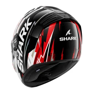 Shark Spartan RS Hibolt Helmet Black/White/Red, Motoee.com