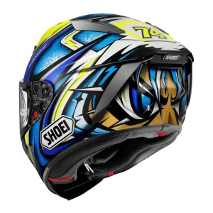 Shoei X-SPR Pro Daijiro Helmet Yellow/Blue/White, Motoee.com