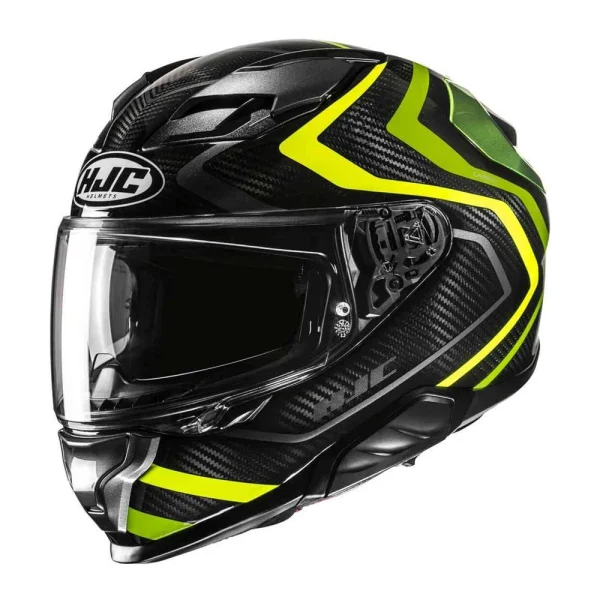 HJC F71 Carbon Nevio Helmet Black/Yellow/Green