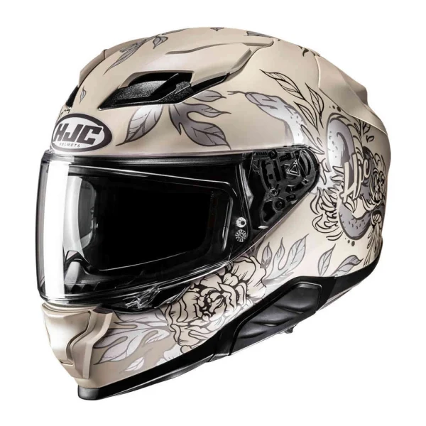 HJC F71 Eliz Helmet Beige/Silver/Black