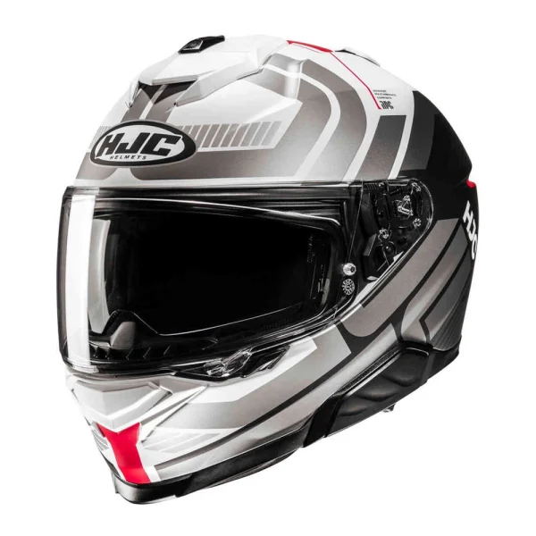 HJC i71 Viz Helmet White/Grey/Red