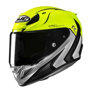 HJC RPHA 12 Kos Helmet Silver/Yellow, Motoee.com