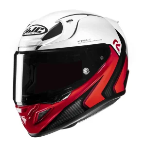 HJC RPHA 12 Kos Helmet White/Red, Motoee.com