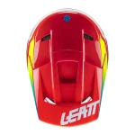 Leatt 2.5 Sliced MX Helmet Red/White/Green