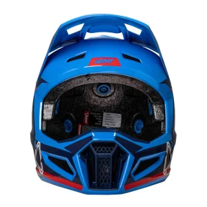 Leatt 3.5 Angled MX Helmet with Goggles Blue/Red, Motoee.com