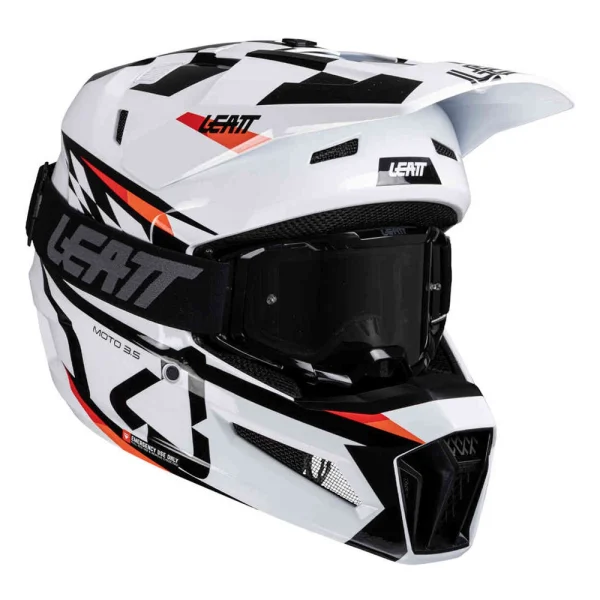 Leatt 3.5 Sharp MX Helmet with Goggles White/Red/Black