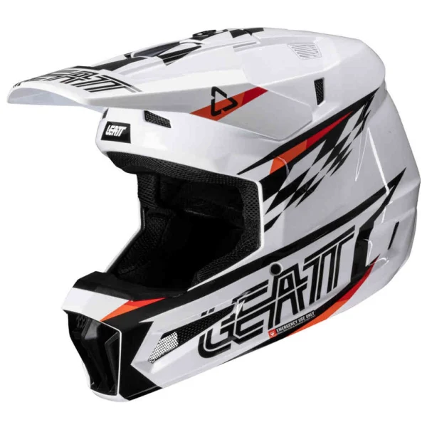 Leatt 3.5 Sharp MX Helmet with Goggles White/Red/Black