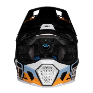 Leatt 7.5 Patch MX Helmet with Goggles Black/Orange/White, Motoee.com