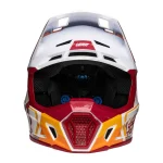 Leatt 7.5 Patch MX Helmet with Goggles White/Red/Orange