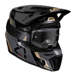 Leatt 8.5 2025 MX Helmet with Goggles Black/Grey/Gold