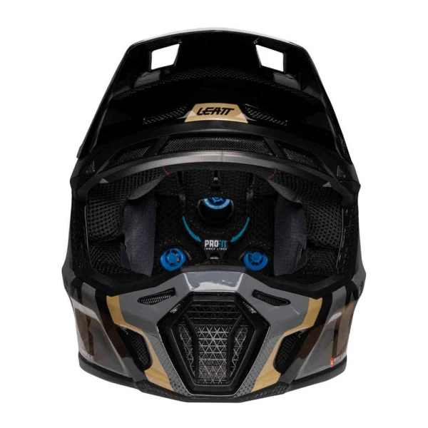 Leatt 8.5 2025 MX Helmet with Goggles Black/Grey/Gold