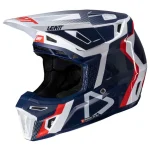 Leatt 8.5 2025 MX Helmet with Goggles Blue/Red/White