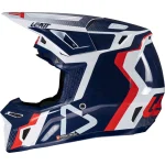 Leatt 8.5 2025 MX Helmet with Goggles Blue/Red/White