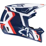 Leatt 8.5 2025 MX Helmet with Goggles Blue/Red/White