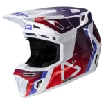 Leatt 8.5 2025 MX Helmet with Goggles Purple/White