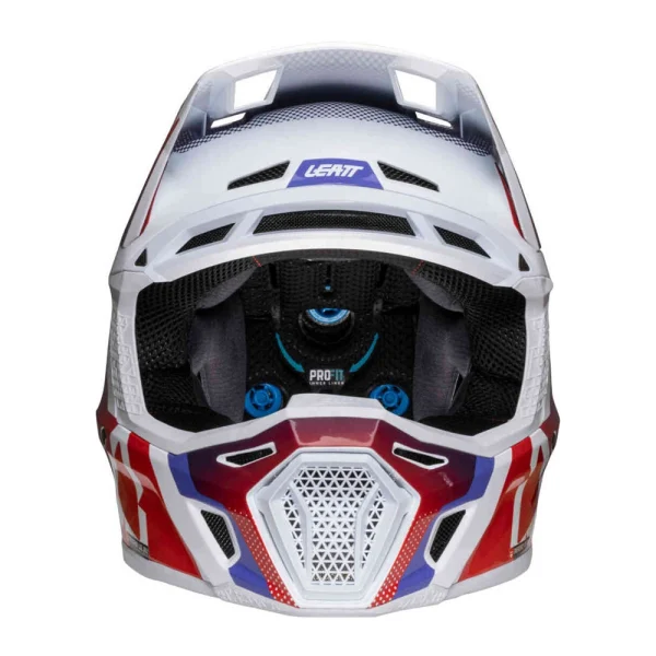 Leatt 8.5 2025 MX Helmet with Goggles Purple/White