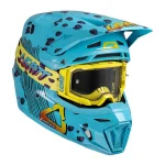 Leatt 8.5 Cheetah MX Helmet with Goggles