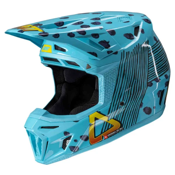 Leatt 8.5 Cheetah MX Helmet with Goggles