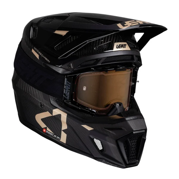 Leatt 9.5 Carbon Bronze 2025 MX Helmet with Goggles