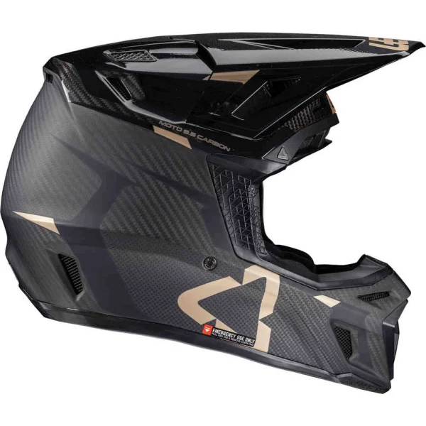 Leatt 9.5 Carbon Bronze 2025 MX Helmet with Goggles