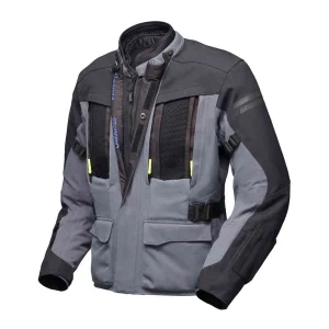 Modeka Paneo LT Waterproof Textile Jacket Grey/Black, Motoee.com