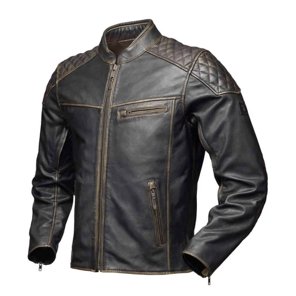 Modeka Phinix Leather Jacket Dark Brown