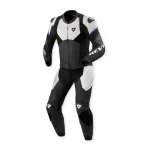 Revit Beta 2 Perforated 2-Piece Leather Suit Light Grey/Black/White