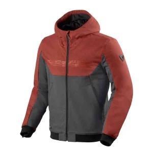 Revit Parabolica 2 Motorcycle Zip Hoody Red/Grey