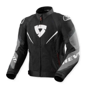 Revit Quantum 3 Air Textile Jacket Black/White, Motoee.com