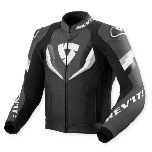 Revit Quantum 3 Perforated Leather Jacket Black/Anthracite, Motoee.com