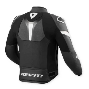 Revit Quantum 3 Perforated Leather Jacket Black/Anthracite, Motoee.com