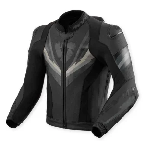 Revit Quantum 3 Pro Perforated Leather Jacket Black/Anthracite