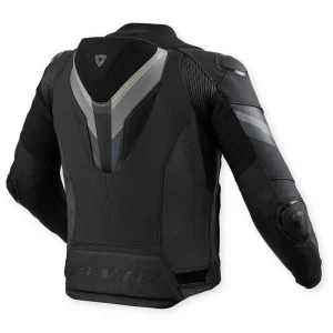 Revit Quantum 3 Pro Perforated Leather Jacket Black/Anthracite, Motoee.com