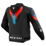 Revit Quantum 3 Pro Perforated Leather Jacket Black/Red/Blue