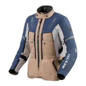 Revit Sand 5 H2O Waterproof Ladies Textile Jacket Blue/Beige