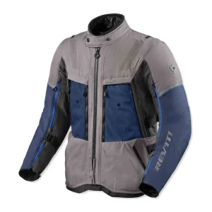 Revit Sand 5 H2O Waterproof Textile Jacket Light Grey/Dark Grey, Motoee.com