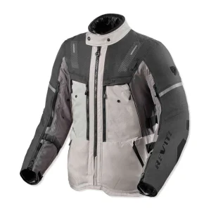 Revit Sand 5 H2O Waterproof Textile Jacket Silver/Anthracite, Motoee.com