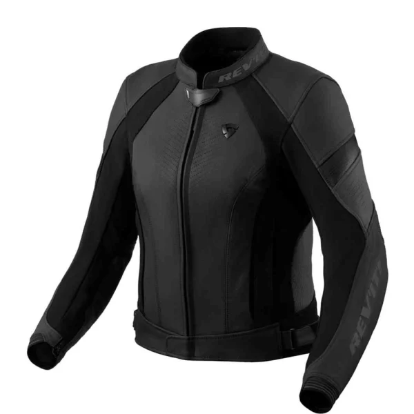 Revit Xena 4 Ladies Leather Jacket Black/Grey