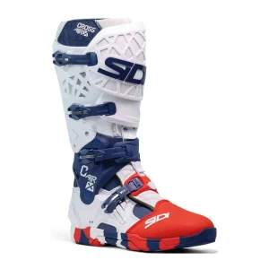 Sidi Crossair-X MX Boots White/Red/Blue