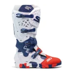 Sidi Crossair-X MX Boots White/Red/Blue