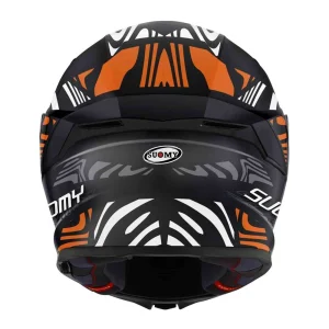 Suomy Stellar 2 Molten Helmet Black/Orange, Motoee.com