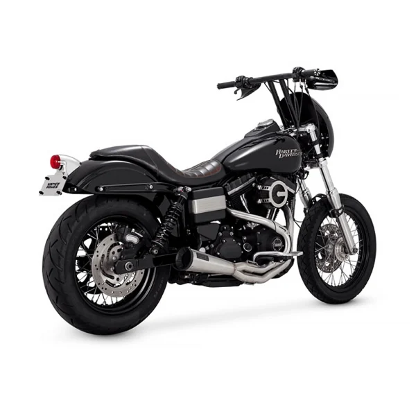 Vance & Hines Upsweep PCX 2-1 Exhaust Brushed 91-17 Dyna