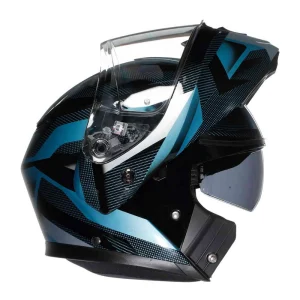 AGV Streetmodular Ledro Helmet Matte Black/Blue, Motoee.com