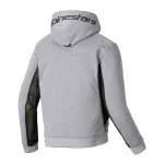 Alpinestars Chrome Air Sport Motorcycle Zip Hoodie Light Grey/Black/Neon Yellow