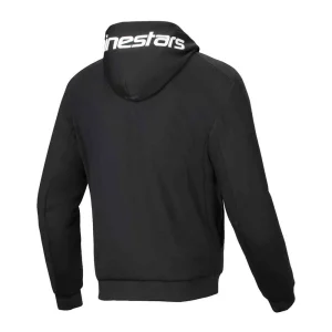 Alpinestars Chrome V2 Sport Motorcycle Zip Hoodie Black, Motoee.com