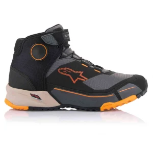 Alpinestars CR-X Drystar Shoes Black/Orange, Motoee.com