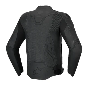 Alpinestars Dusk Airflow Perforated Leather Jacket Black, Motoee.com