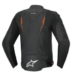 Alpinestars Dusk Airflow Perforated Leather Jacket Black/Neon Red